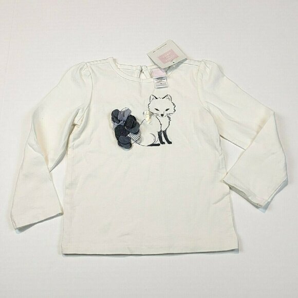 Janie And Jack 2T toddler girl Fox Shirt long sleeve new - Picture 1 of 10